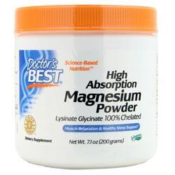 Doctors Best High Absorption Magnesium Powder  - 100% Chelated 200 grams