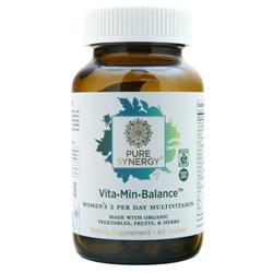 Pure Synergy Vita-Min-Balance - Womens 2 Per Day Multivitamin 60 tabs