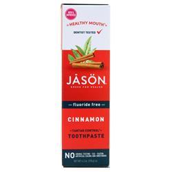 Jason Healthy Mouth Fluoride Free Toothpaste - Tartar Control Cinnamon 4.2 oz