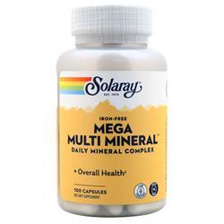 Solaray Mega Multi Mineral Iron Free 100 caps