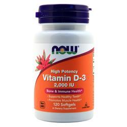 Now Vitamin D-3 (2000IU) 120 sgels