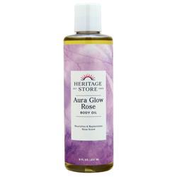 Heritage Store Aura Glow Rose Body Oil Rose 8 fl.oz