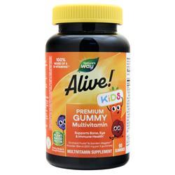 Natures Way Alive! Kids Premium Multivitamin Gummy Cherry, Grape & Orange 90 gummy