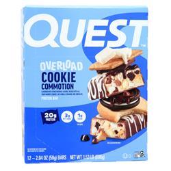 Quest Nutrition Quest Overload Protein Bar Cookie Commotion 12 bars