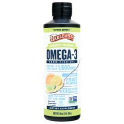 Barleans Seriously Delicious Omega-3 from Fish Oil Citrus Sorbet 16 oz