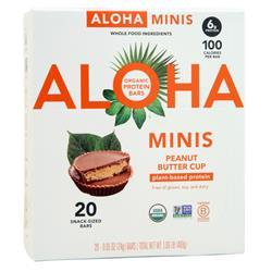 Aloha Organic Protein Mini Bar - Plant Based Peanut Butter Cup 20 bars
