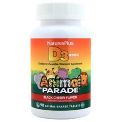 Natures Plus Animal Parade Vitamin D3 Chewable (500IU) Black Cherry 90 tabs