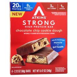 Atkins Strong High Protein Bar Chocolate Chip Cookie Dough 4 bars