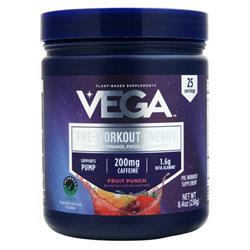 Vega Pre-Workout Energy Fruit Punch 8.4 oz