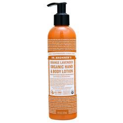 Dr. Bronners Organic Hand & Body Lotion Orange Lavender 8 fl.oz