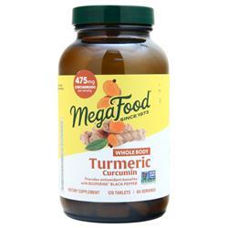 Megafood Turmeric Curcumin Whole Body 120 tabs