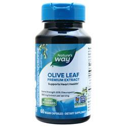 Natures Way Olive Leaf Premium Extract Extra Strength 20% Oleuropein 60 vcaps