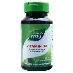 Natures Way Vitamin D3 (2000IU) 240 sgels