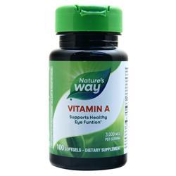 Natures Way Vitamin A (3000mcg) 100 sgels