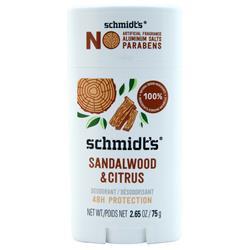 Schmidts Natural Deodorant Sandalwood & Citrus 2.65 oz