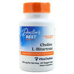 Doctors Best Choline L-Bitartrate 60 vcaps