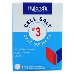 Hylands Homeopathic Cell Salt #3 Calc Sulph 6X 100 tabs