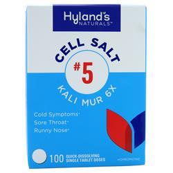 Hylands Homeopathic Cell Salt #5 Kali Mur 6X 100 tabs