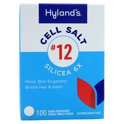 Hylands Homeopathic Cell Salt #12 Silicea 6X 100 tabs