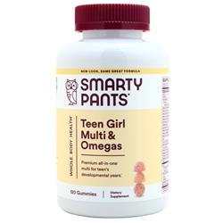 Smarty Pants Teen Girl Multi & Omegas - Gummies Orange, MIxed Berry, and Lemon Lime 120 gummy