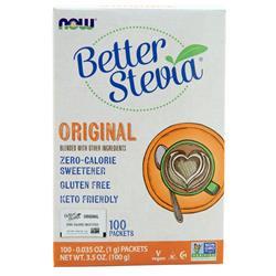 Now Better Stevia Zero-Calorie Sweetener Original 100 pckts