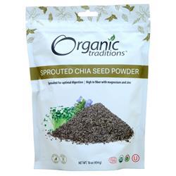 Organic Traditions Sprouted Chia Seed Powder 16 oz