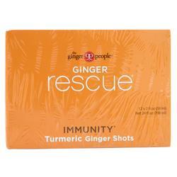 The Ginger People Ginger Rescue Ginger Shots - Immunity Turmeric 12 count