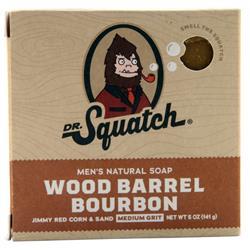 Dr. Squatch Mens Natural Soap Wood Barrel Bourbon 5 oz