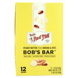 Bobs Red Mill Bobs Bar Peanut Butter, Banana & Oats 12 bars