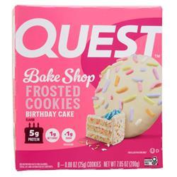 Quest Nutrition Bake Shop Frosted Cookies Birthday Cake 8 count