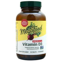 Megafood Vitamin D-3 (2000IU) 90 tabs
