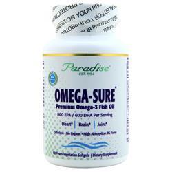 Paradise Herbs Omega-Sure Premium Omega-3 Fish Oil 60 sgels