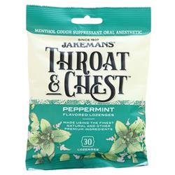 Jakemans Throat & Chest Lozenges Peppermint - Bag 30 lzngs