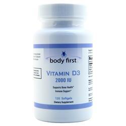 Body First Vitamin D3 (2000IU) 120 sgels