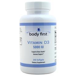 Body First Vitamin D3 (5000IU) 240 sgels