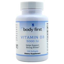 Body First Vitamin D3 (5000IU) Original 120 sgels