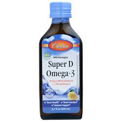 Carlson Wild Norwegian Super D Omega-3 Natural Lemon 6.7 fl.oz