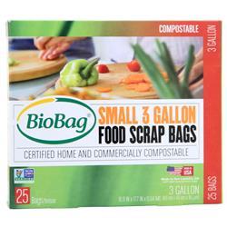 BioBag Small Food Scrap Bags 3 Gallon 25 count