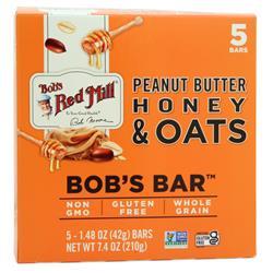 Bobs Red Mill Bobs Bar Peanut Butter Honey & Oats 5 bars