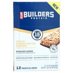 Clif Bar Builders Protein Crisp Bar Crispy Almond Salted Caramel BEST BY 1/25/26 12 bars