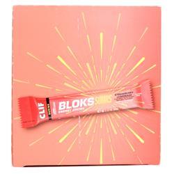 Clif Bar Bloks Energy Chews Sour Strawberry Lemonade with Caffeine 18 pckts