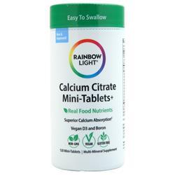 Rainbow Light Calcium Citrate Mini-Tablets + Real Food Nutrients 120 tabs