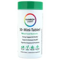 Rainbow Light 50+ Mini-Tablet + Real Food Nutrients 180 tabs