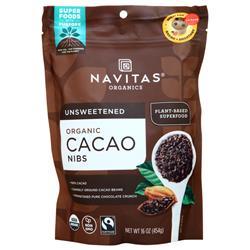 Navitas Organic Cacao Nibs Unsweetened 16 oz
