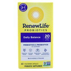 Renew Life Probiotics - Daily Balance 60 vcaps