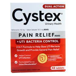 Cystex UTI Pain Relief + Bacteria Control 48 tabs