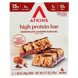 Atkins High Protein Bar Chocolate Almond Caramel 4 bars