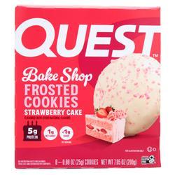Quest Nutrition Bake Shop Frosted Cookies Strawberry Cake 8 count
