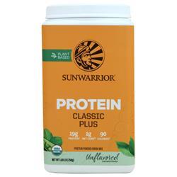 SunWarrior Classic Plus - Organic Plant-Based Protein Unflavored - Unsweetened 750 grams