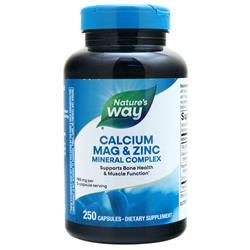 Natures Way Calcium, Magnesium & Zinc 250 caps